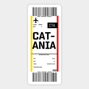 Boarding pass for Catania Sticker
